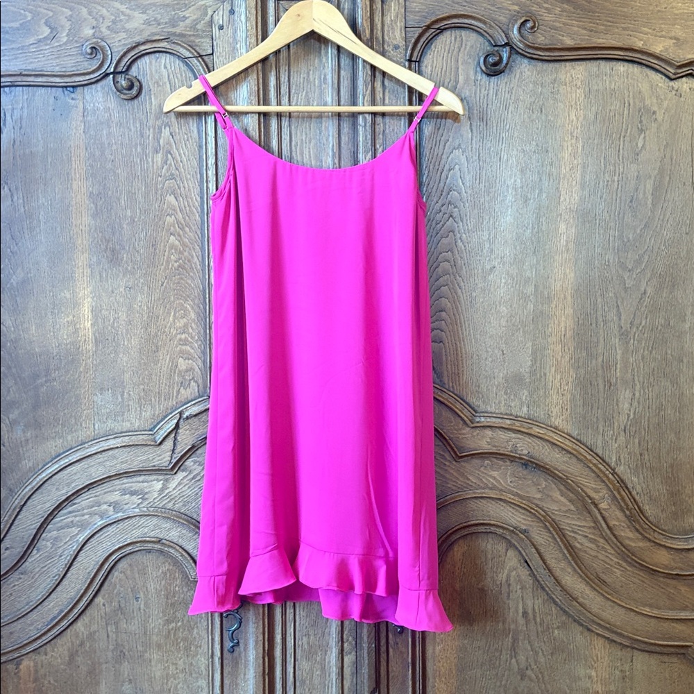 Amanda Uprichard Silk Cutout Magenta Dress Medium - Picture 8 of 13
